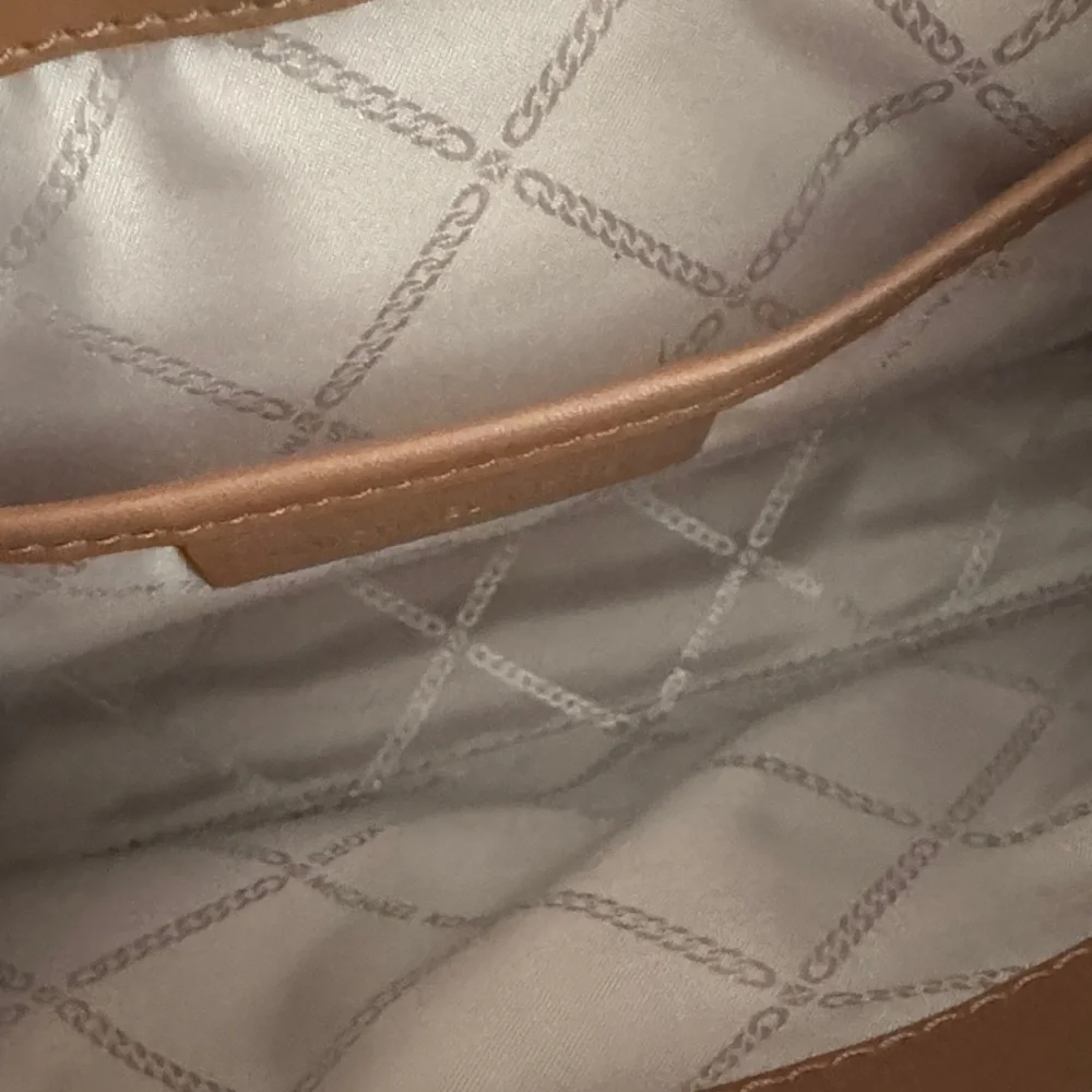 Michael Kors Jane Large Cotton Canvas Clutch Crossbody Bag EUC - Picture 8 of 11